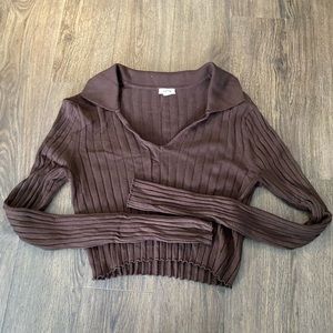 Garage ribbed long sleeve